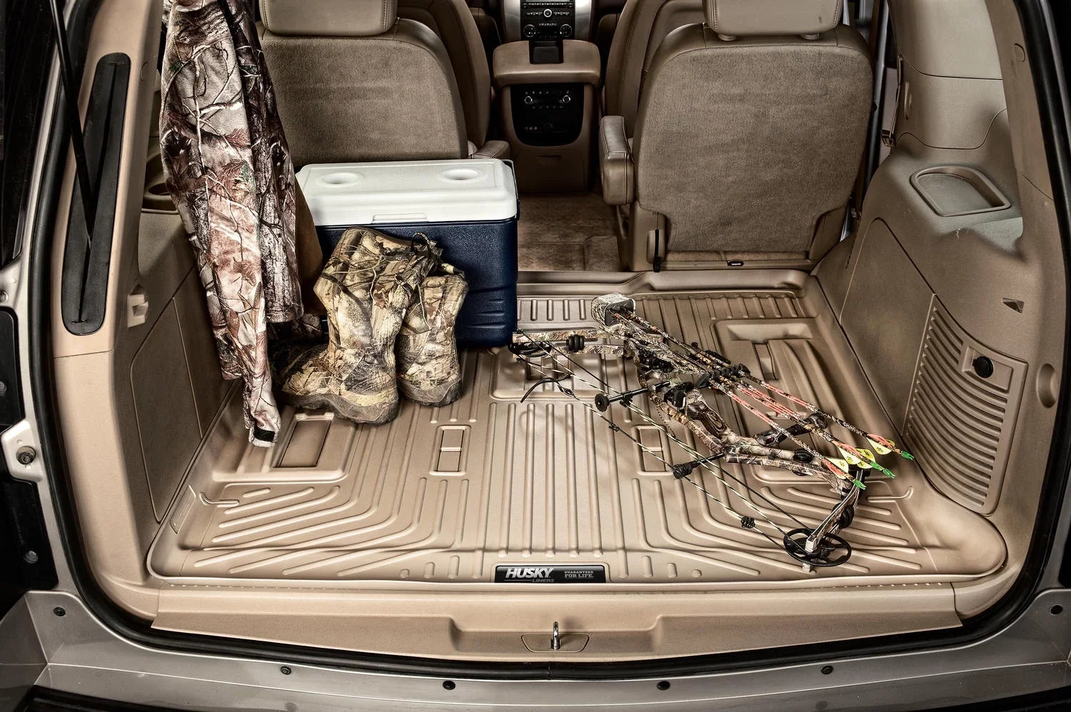 Husky by RealTruck 28261 Weatherbeater Cargo Liner Compatible with select: 2007-2014 Chevrolet Suburban, 2007-2014 GMC Yukon XL