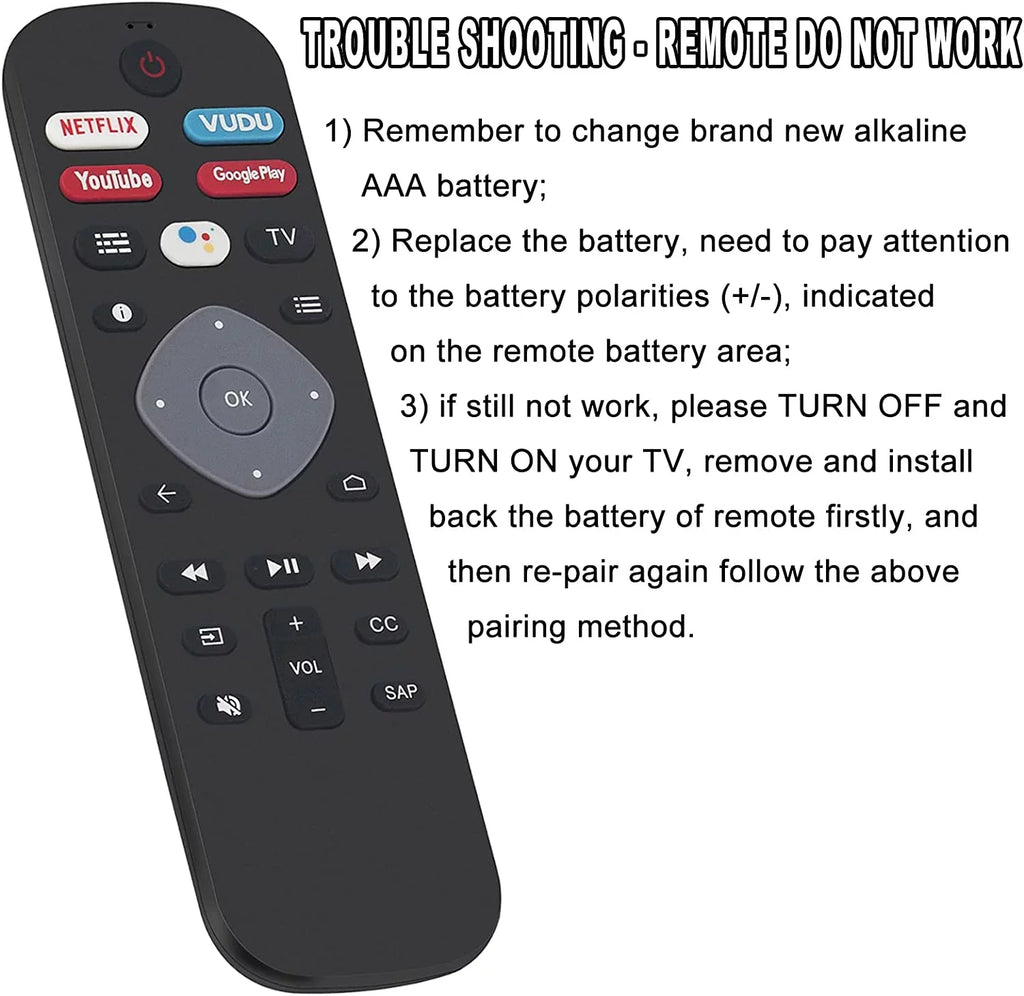 New URMT26RST004 Voice Remote Control Replacement for Philips 5704 Series 5604 Series 5766 Series 5806 Series 5000