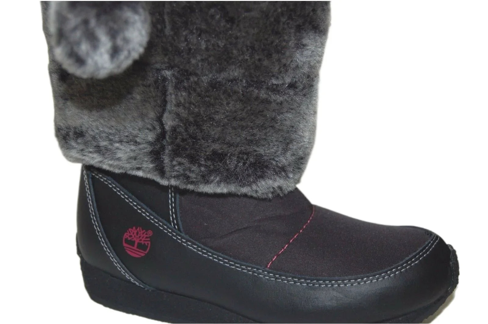 Timberland Preschool Youth Winterberry Tall Fur Medium Boot Black 59794 size 13.5 US
