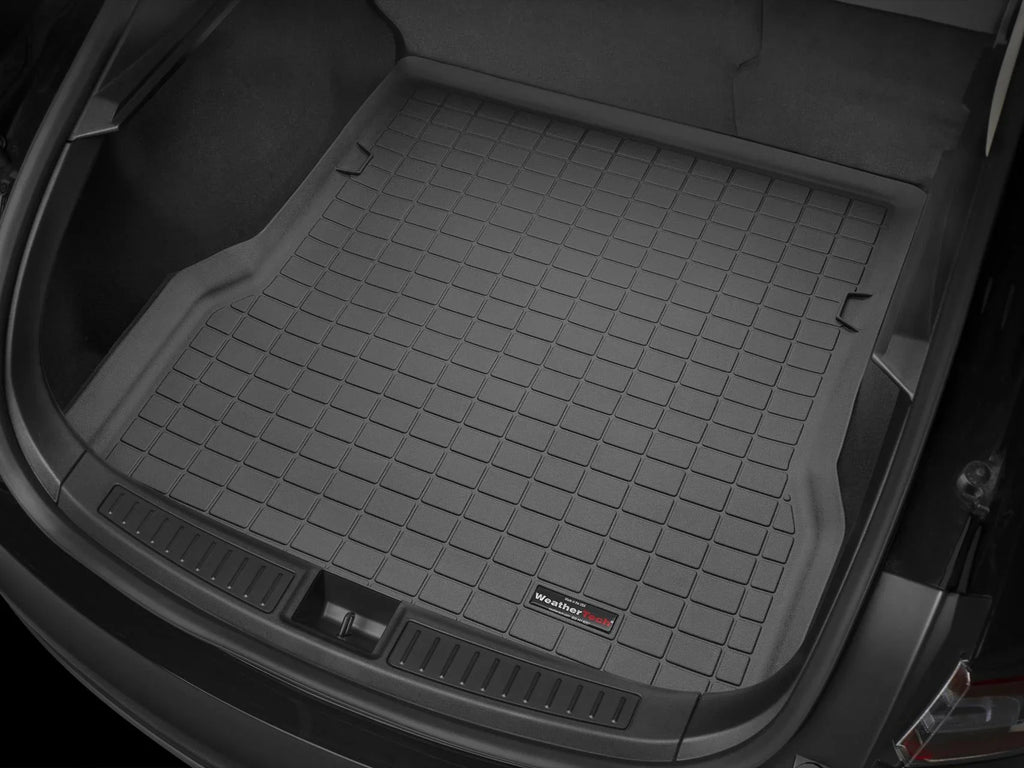 WeatherTech Cargo Trunk Liner with Bumper Protector compatible with 2014-2023 Ford Transit Connect - Behind 3rd Row Seating With Bumper Protector, Black