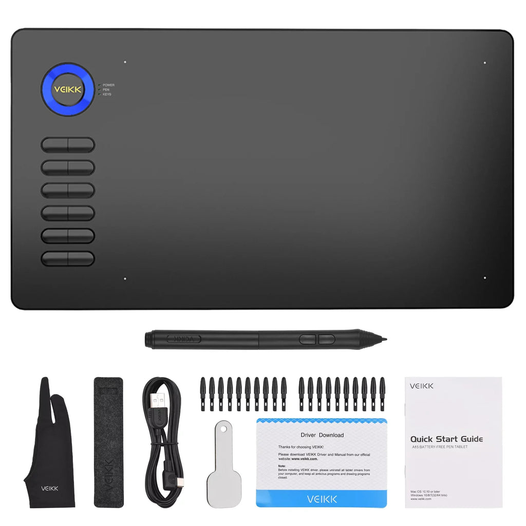 Tablet,A15 Tablet Battery-free Pen 8192 Sensitivity With Mobile pc Pc 5080lpi Resolution Tablet 8192 Sensitivity Battery-free Windows Android Pc 12 5080lpi Party Favors Party Props Women Men
