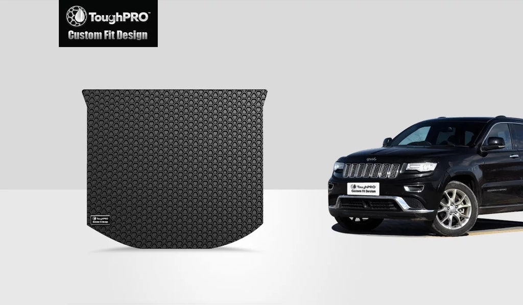 ToughPRO - Cargo Mat Compatible with JEEP Grand Cherokee - All Weather Heavy Duty (Made in USA) - Black Rubber - 2017