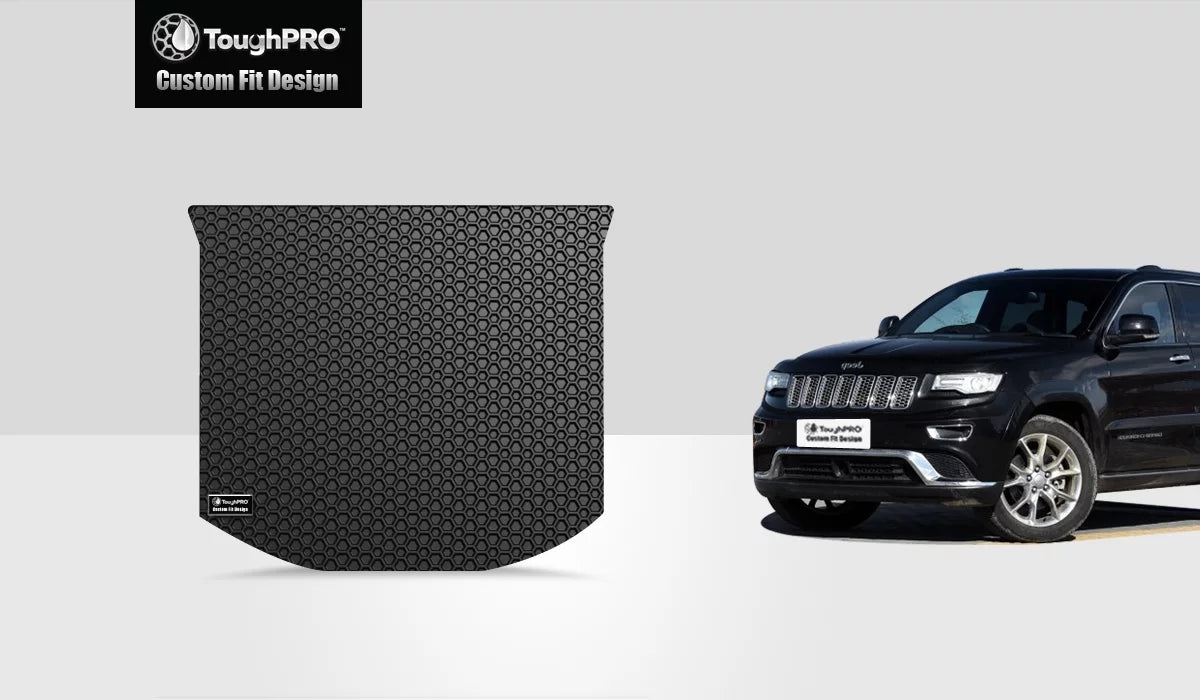 ToughPRO - Cargo Mat Compatible with JEEP Grand Cherokee - All Weather Heavy Duty (Made in USA) - Black Rubber - 2017