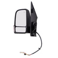 Brock Replacement Driver Side Power Mirror Textured Black with Heat, Signal, Blind Spot Detection & Power Fold W/O Camera Compatible with 2019-2020 Sprinter Cargo 1500/2500/3500 (907)