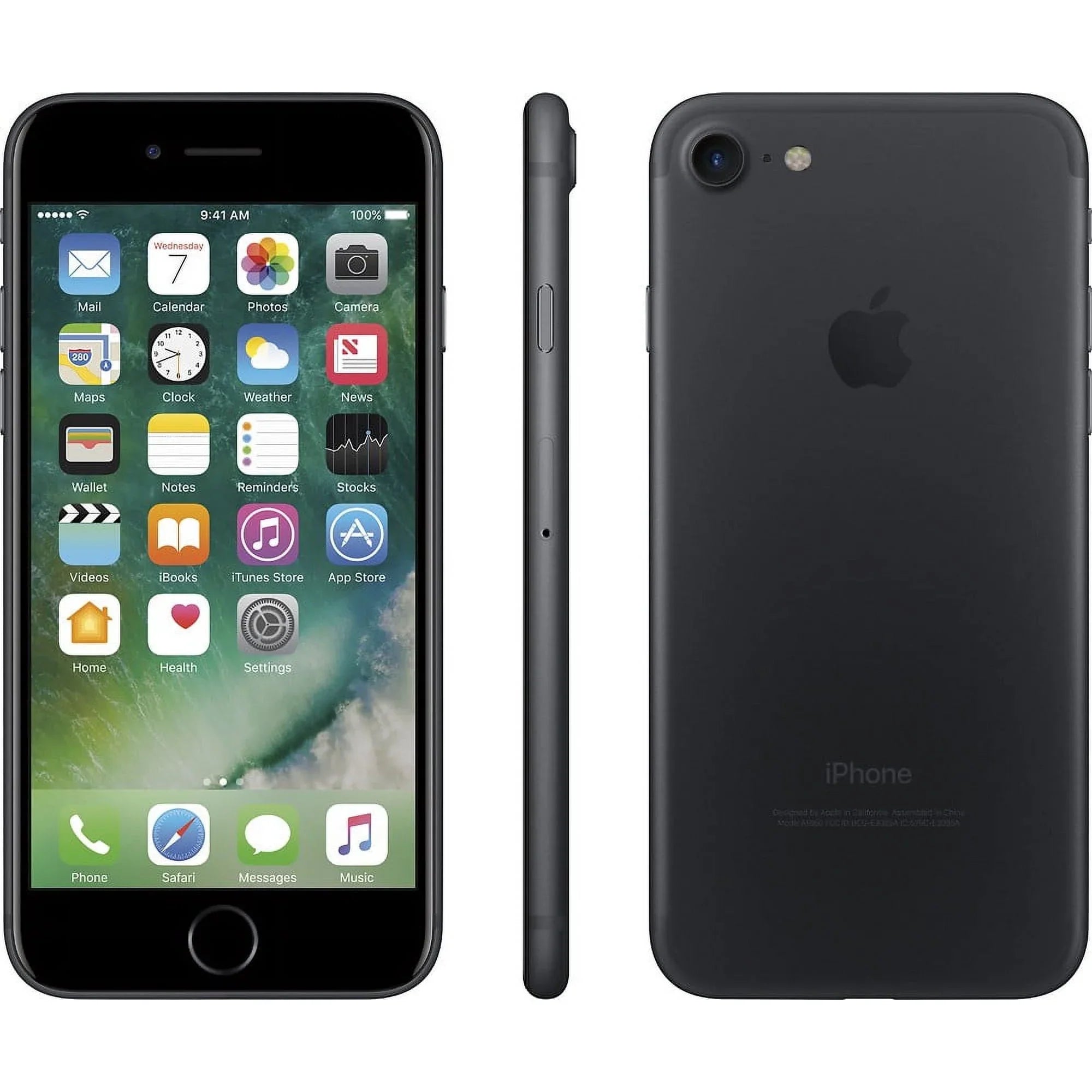 Restored iPhone 7, 32 GB, Black - GSM Unlocked - GSM compatible (Refurbished)