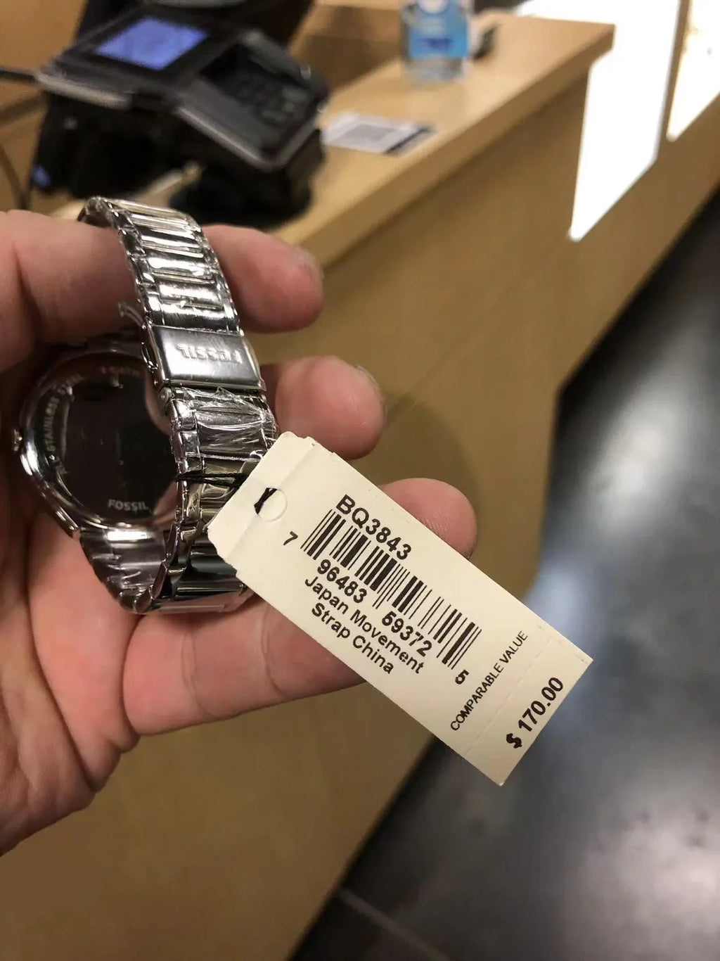 Fossil BQ3843 Ashtyn Three-Hand Date Stainless Steel Watch