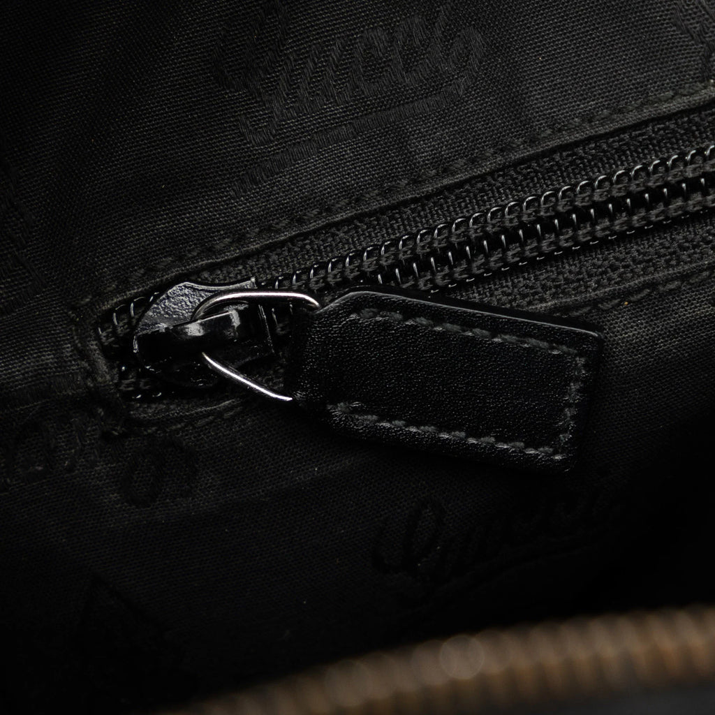 Pre-Owned Authenticated Gucci GG Imprime Crossbody Bag Coated Canvas Fabric Black Unisex (Good)