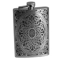 Hip Flask Plus 8oz Celtic Design Flask - Leak-Proof & Artistic Charm