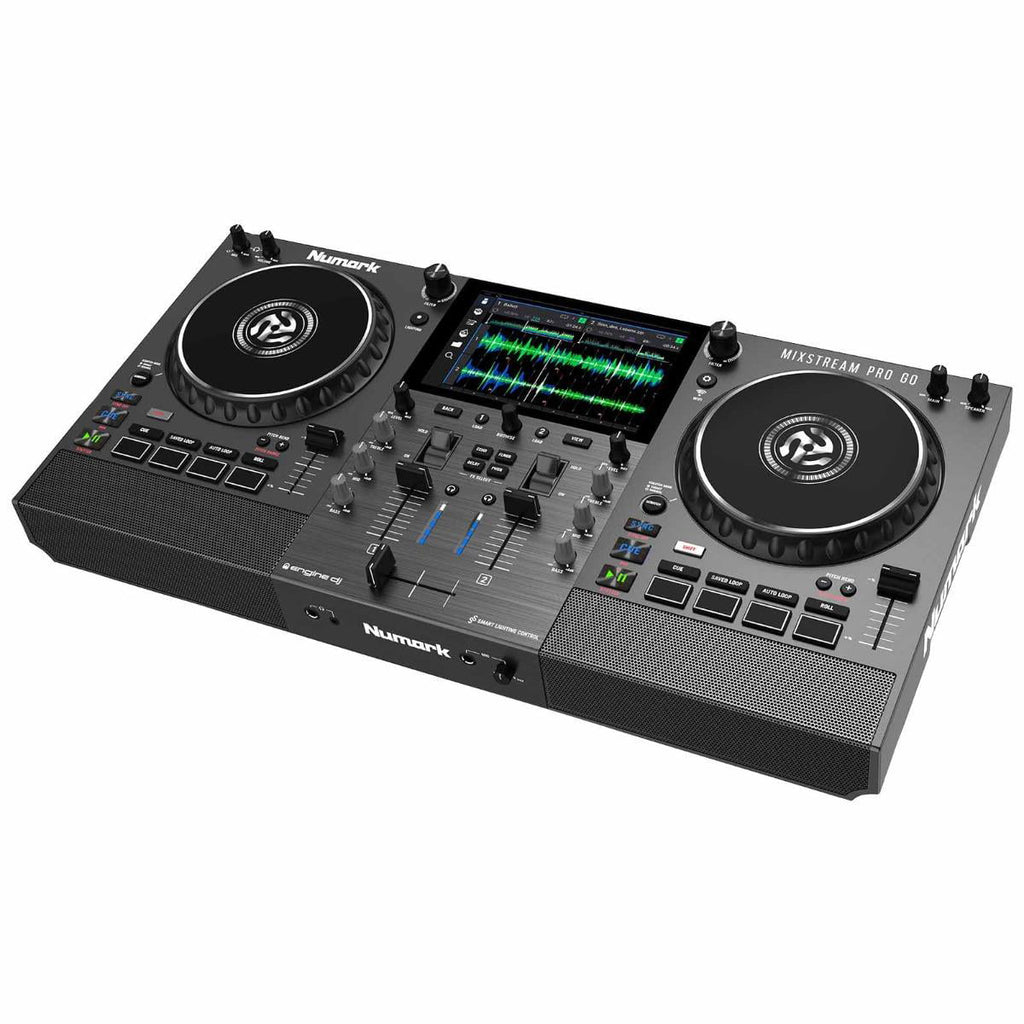Numark Mixstream Pro Go Battery-Powered Standalone Streaming 2-Channel DJ Controller
