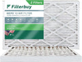 Filterbuy 16x25x2 MERV 13 Pleated HVAC AC Furnace Air Filters (2-Pack)