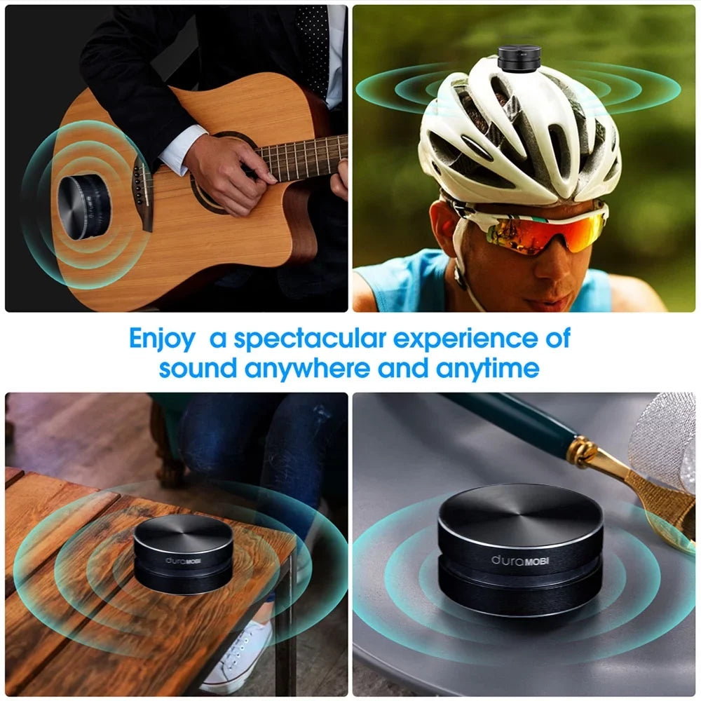 dura MOBI 1 Pack Wirelessly BT Speaker Bone Conduction Speakers Mini Portable Loud Stereo Sound Built-in Mic Sound Box Red
