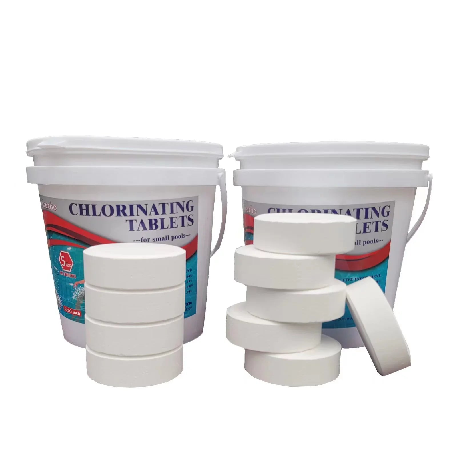 99% Tri-chlor 3Inch 10LB Chlorine Tablet Swimming Pool&Tub Individually Wrapped