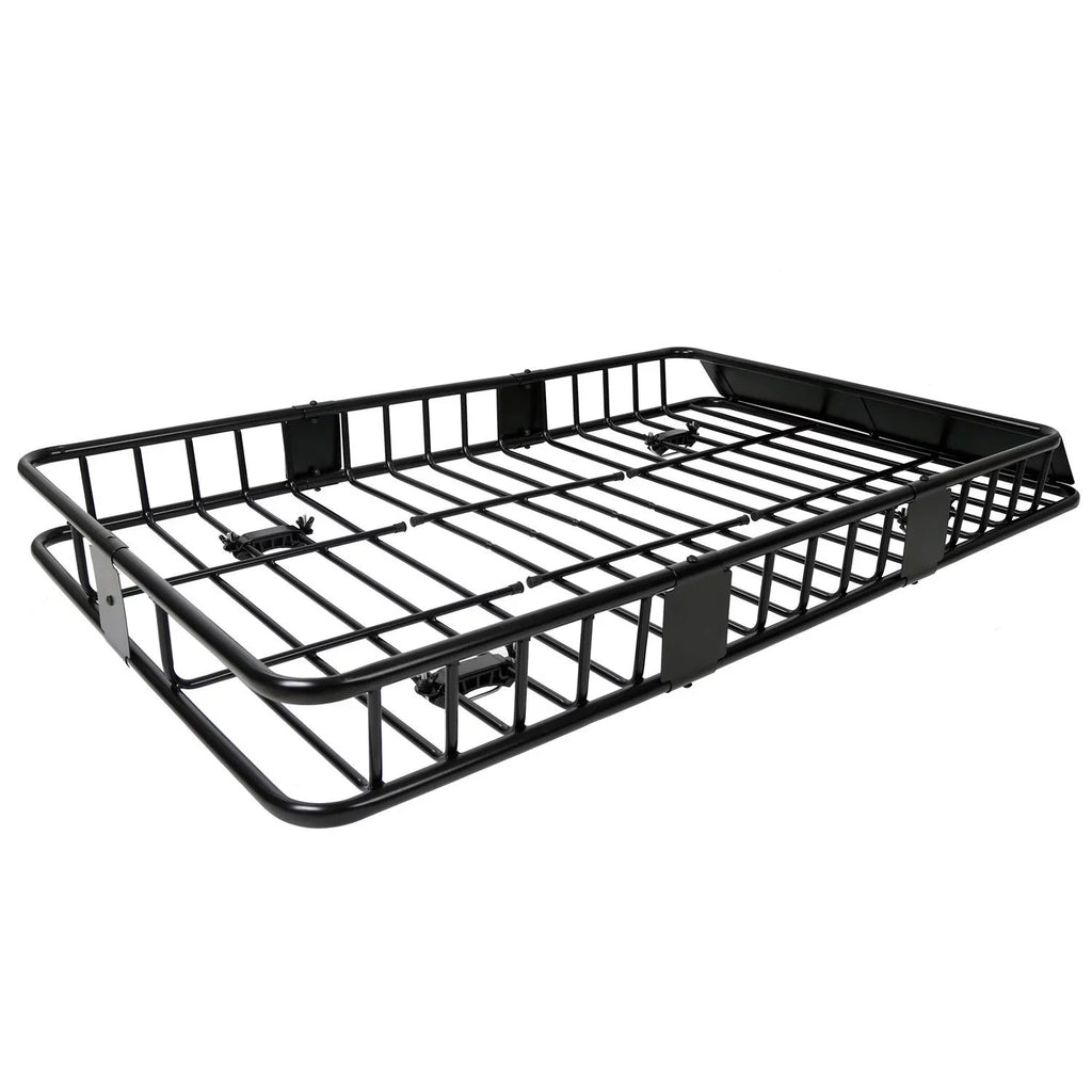 Jeremywell Universal 64"x 39"x 6" 150 LB Capacity Roof Rack Cargo Basket Extension Car Top Luggage Holder Carrier for SUV Truck Cars