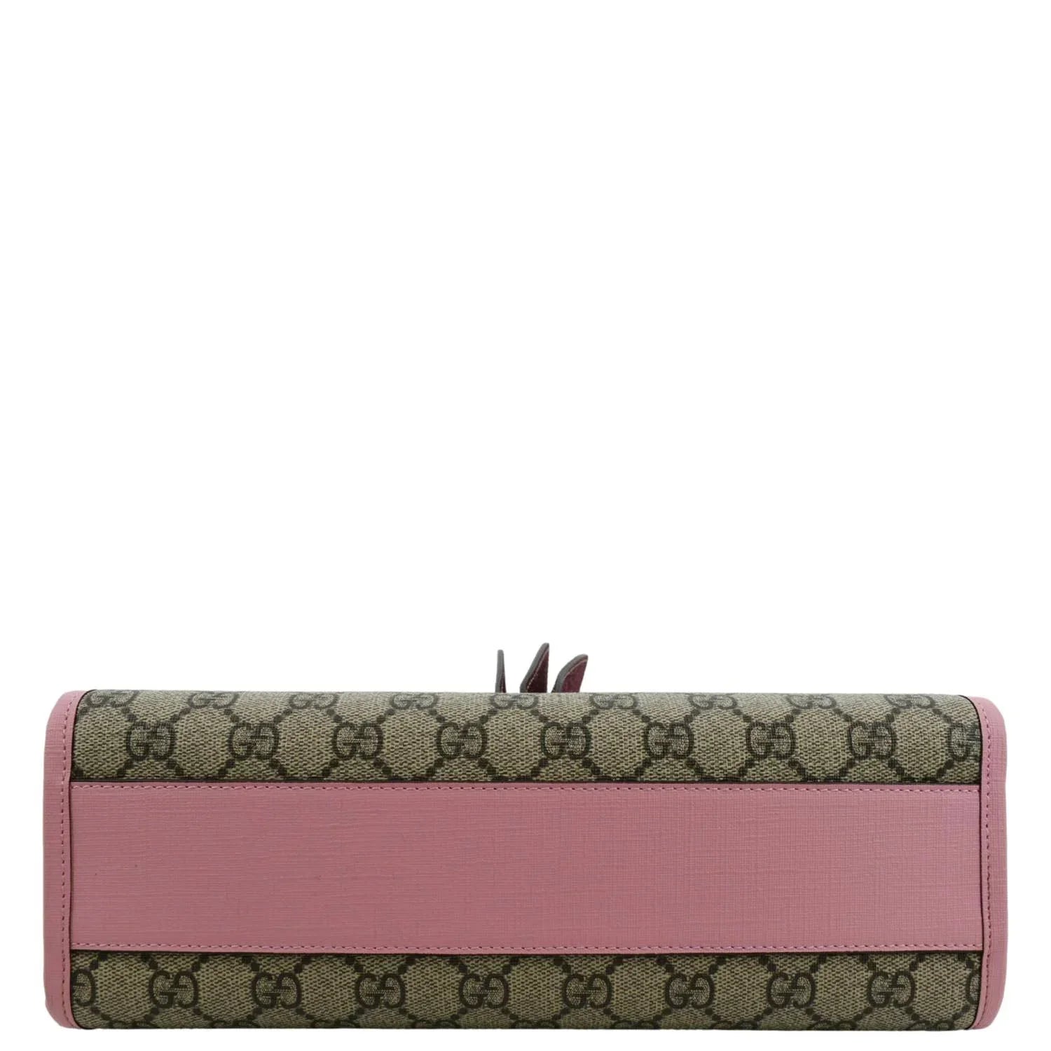 Pre-owned GUCCI Kids Strawberry GG Supreme Canvas Tote Bag Beige 630589