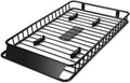 64" x 39”x 6” Roof Rack Cargo Basket with Extension, Universal Rooftop Cargo Carrier with 150lb Capacity, Car Top Luggage Holder Carrier for SUV, Truck
