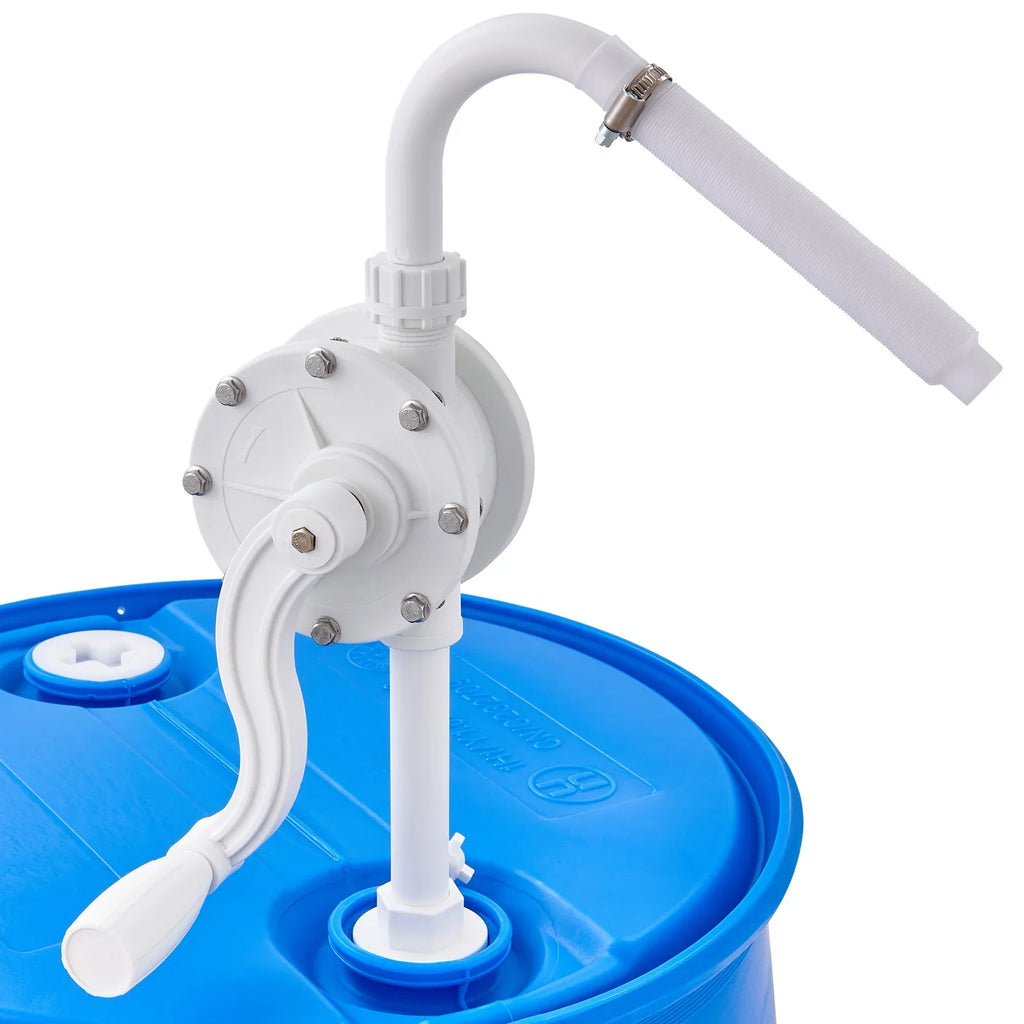 BENTISM Drum Rotary Barrel Pump Hand Crank Fluid Transfer Pump 5-55 Gallon Drums