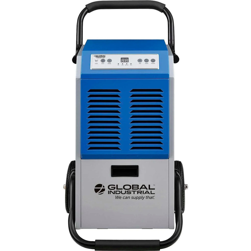 Global Industries 246687 Commercial Dehumidifier Heavy Duty 110 Pints Per Day, Blue & Grey