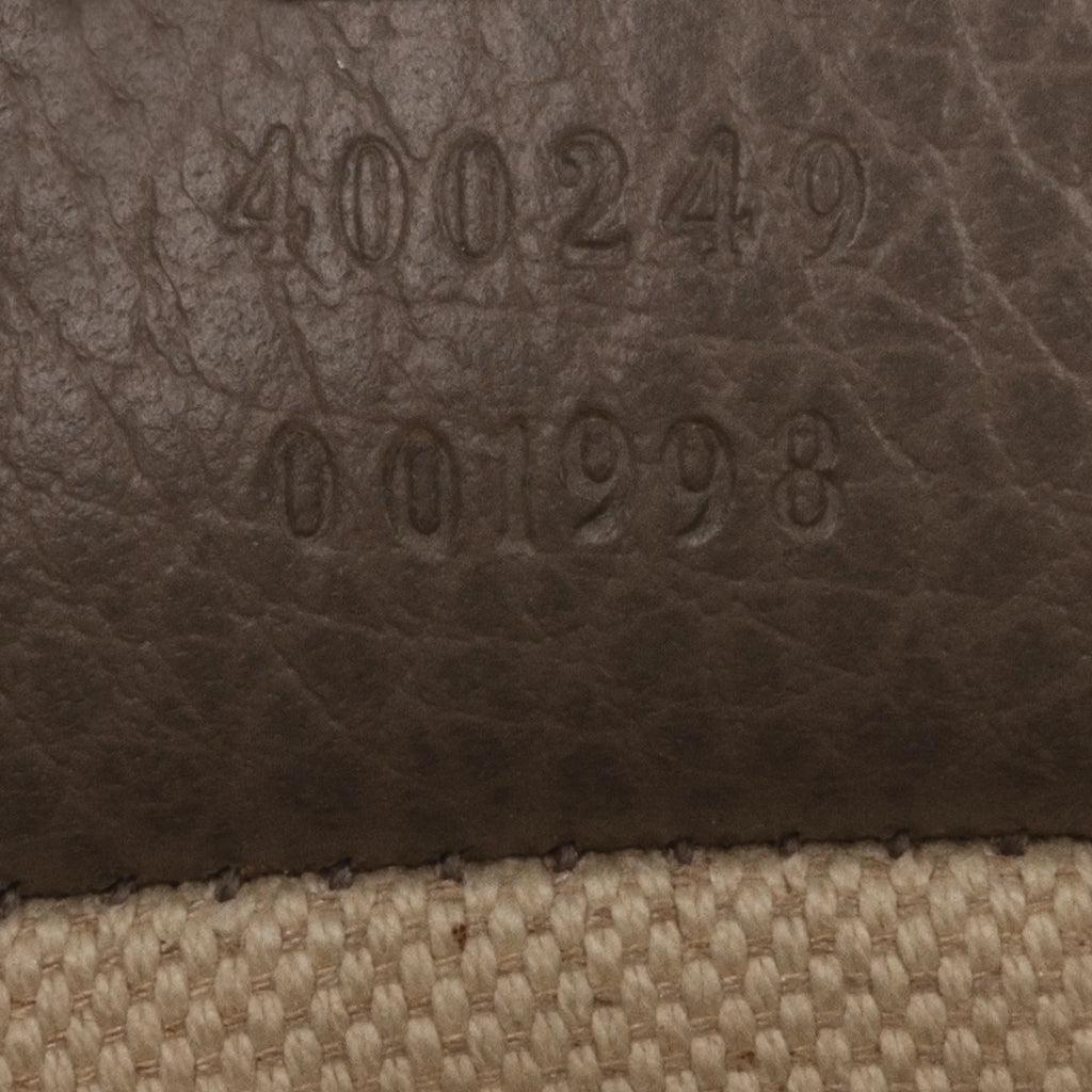 Pre-Owned Authenticated Gucci Small Dionysus Shoulder Bag Calf Leather Gray Unisex (Good)