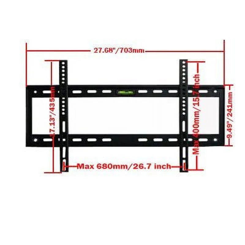 VideoSecu Low Profile TV Wall Mount for Philips Sharp Toshiba Westinghouse 32 39 40 42 43 46 47 48 50 55 60 65 inch LED LCD Plasma Flat Panel Display HDTV Display Heavy Duty W46