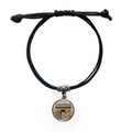 Arch Of Triumphal Best Paris Bracelet Leather Rope Wristband Black Jewelry