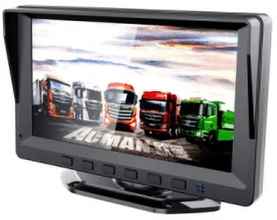 7" Monitor Dash cam recorder suitable for RVs, trucks, and container trucks. With 2 probes