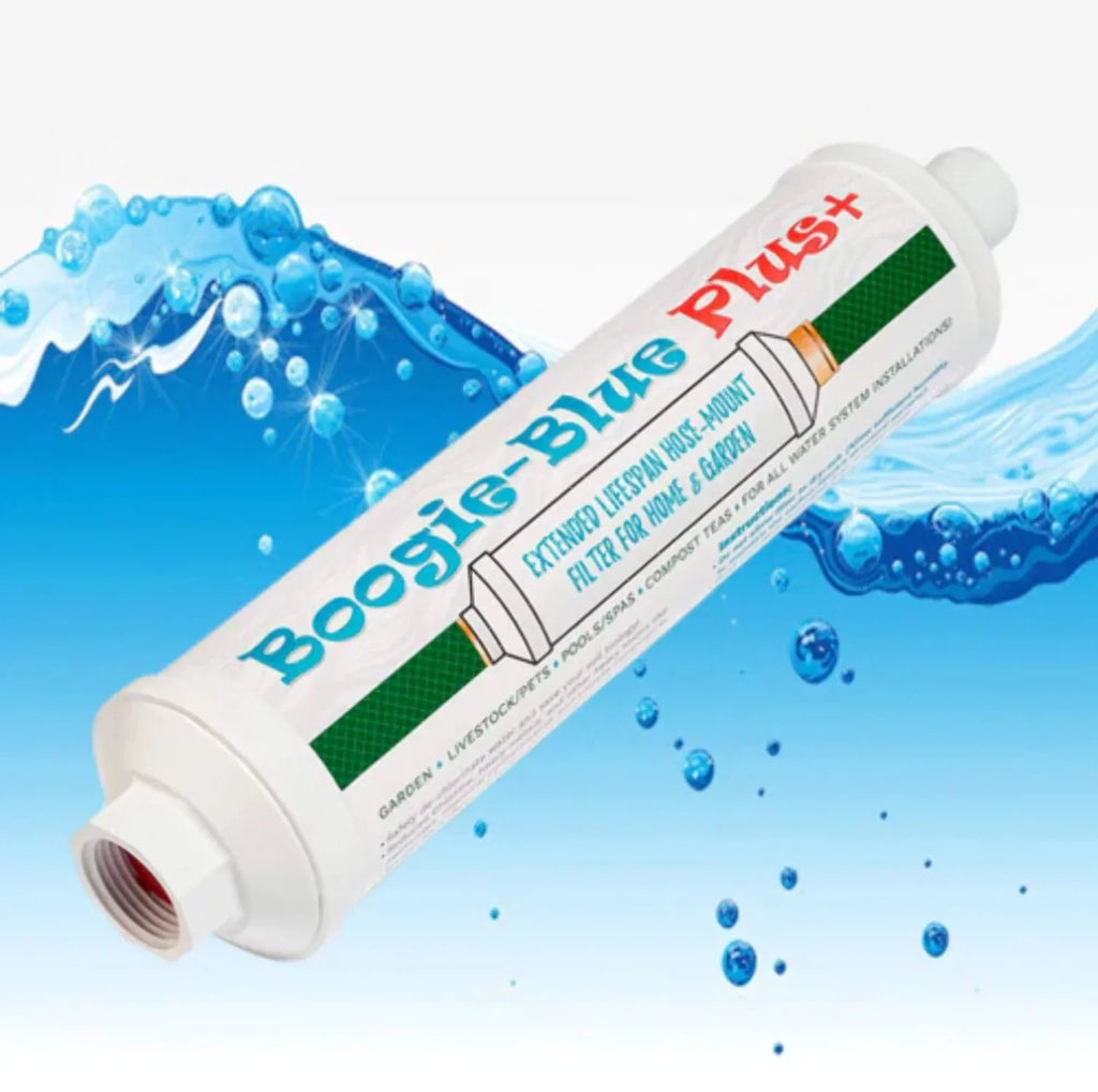 Liquid Filter for RV and Garden Hose Use - 45,000 Gallon Output- Boogie Blue Plus