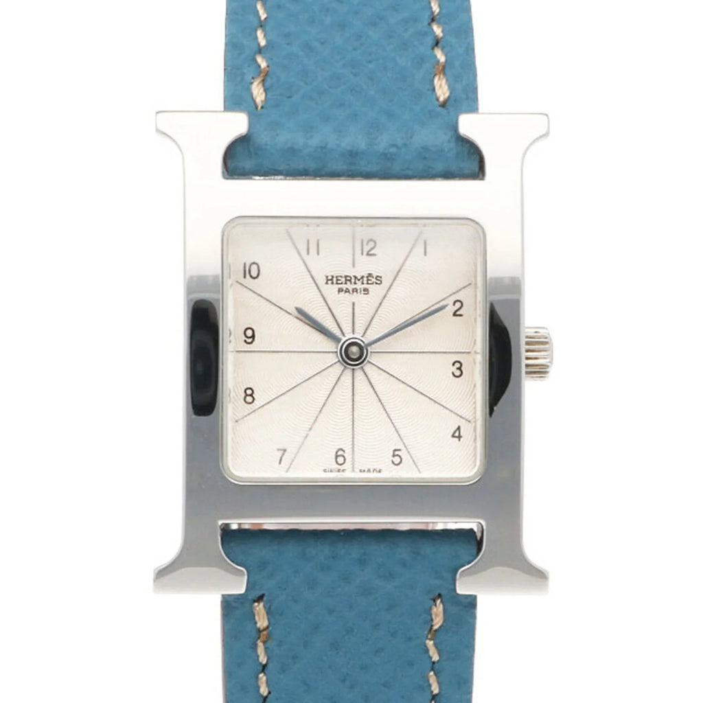 Pre-Owned Hermes H Watch Stainless Steel HH1.210 Quartz Ladies HERMES (Good)