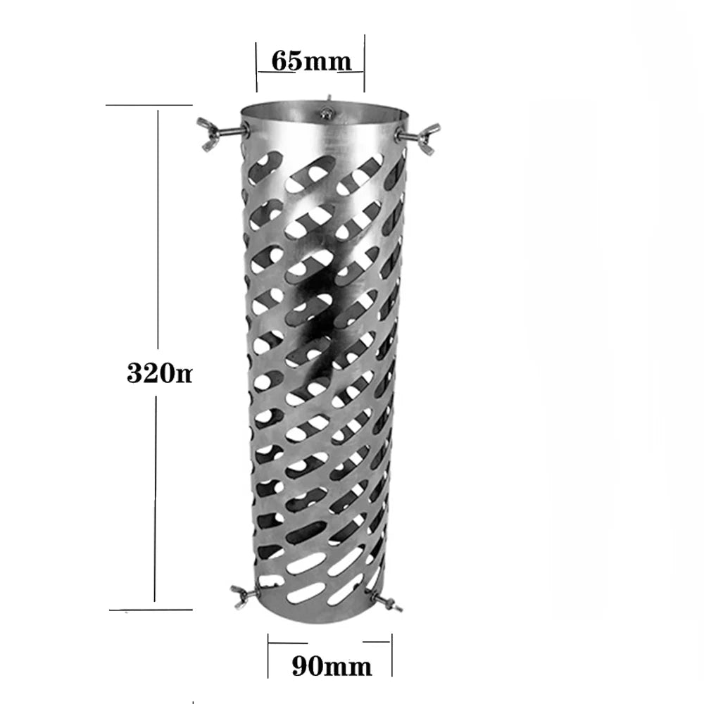 moobody Stainless Steel Net Tube Camping Heating Stoves Chimney Accessory, Portable Tent Firewood Stove Chimney Bent and Straight Tube, for Camping