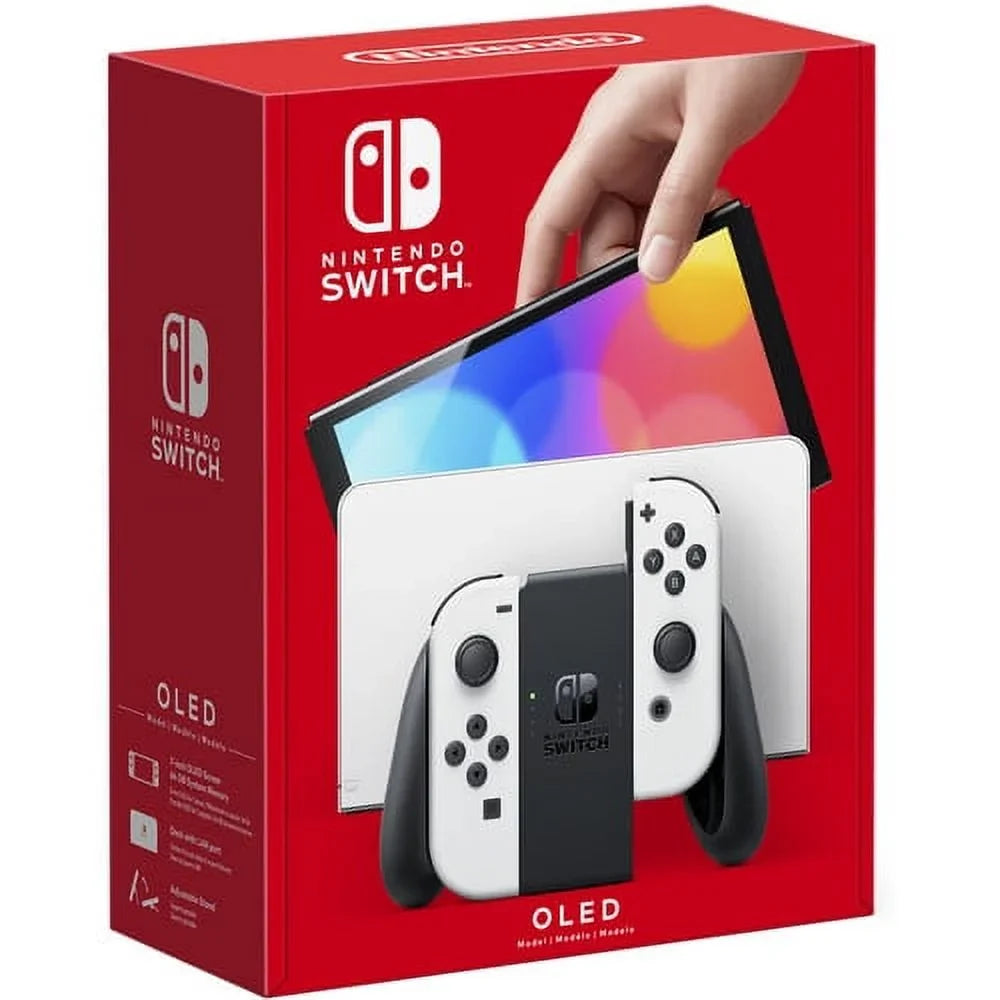 Nintendo Switch OLED White Console with Minecraft Game