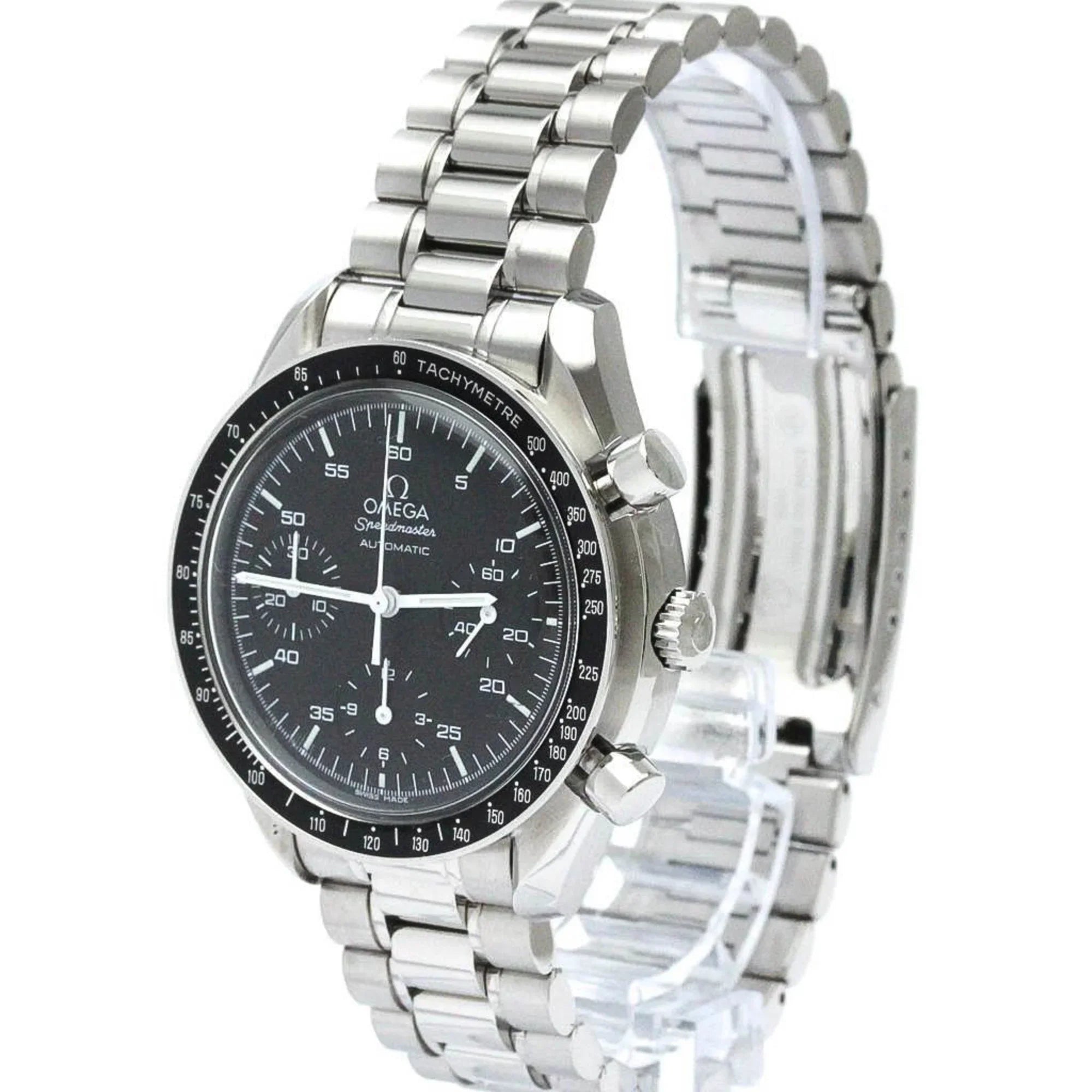Pre-Owned Polished OMEGA Speedmaster Automatic Steel Mens Watch 3510.50 BF567328 (Good)