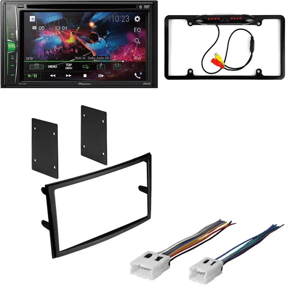 KIT4916 Bundle for 2003-2005 Nissan 350Z W/ Pioneer AVH-241EX Double DIN Car Stereo with Bluetooth/Backup Camera/Installation Kit/in-Dash DVD/CD AM/FM 6.2" Display Digital Media Receiver