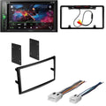KIT4916 Bundle for 2003-2005 Nissan 350Z W/ Pioneer AVH-241EX Double DIN Car Stereo with Bluetooth/Backup Camera/Installation Kit/in-Dash DVD/CD AM/FM 6.2" Display Digital Media Receiver