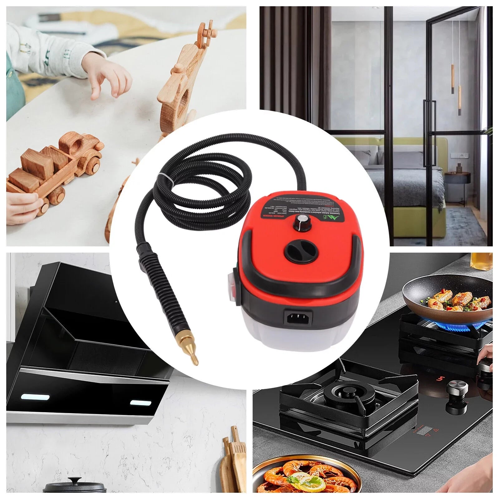 Home Car Steam Cleaner Carpet Upholstery Kitchen Multi-Purpose Cleaning Machine
