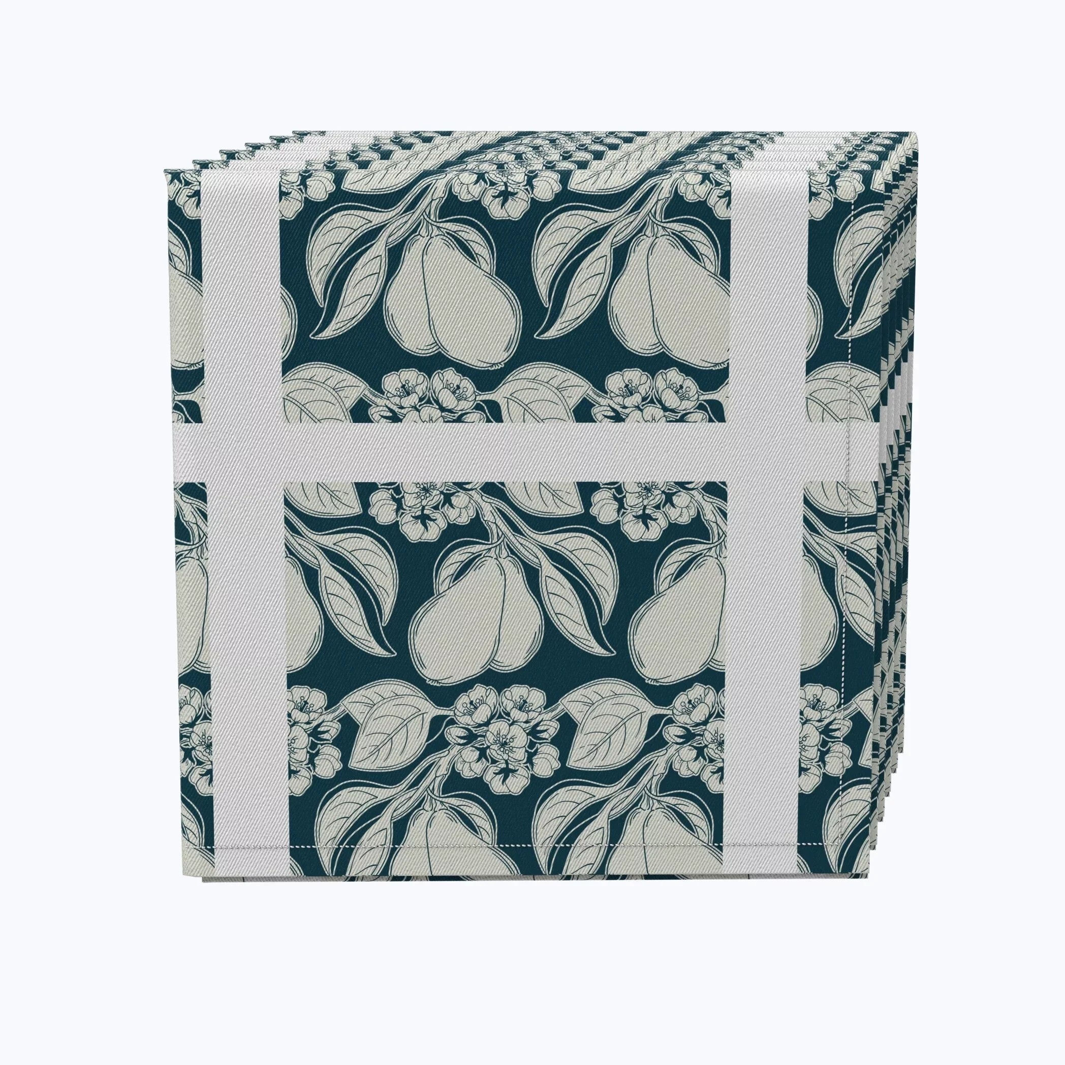 Fabric Textile Products, Inc. Napkin Set of 4, 100% Cotton, 20x20", Floral 98 - 20 x 20