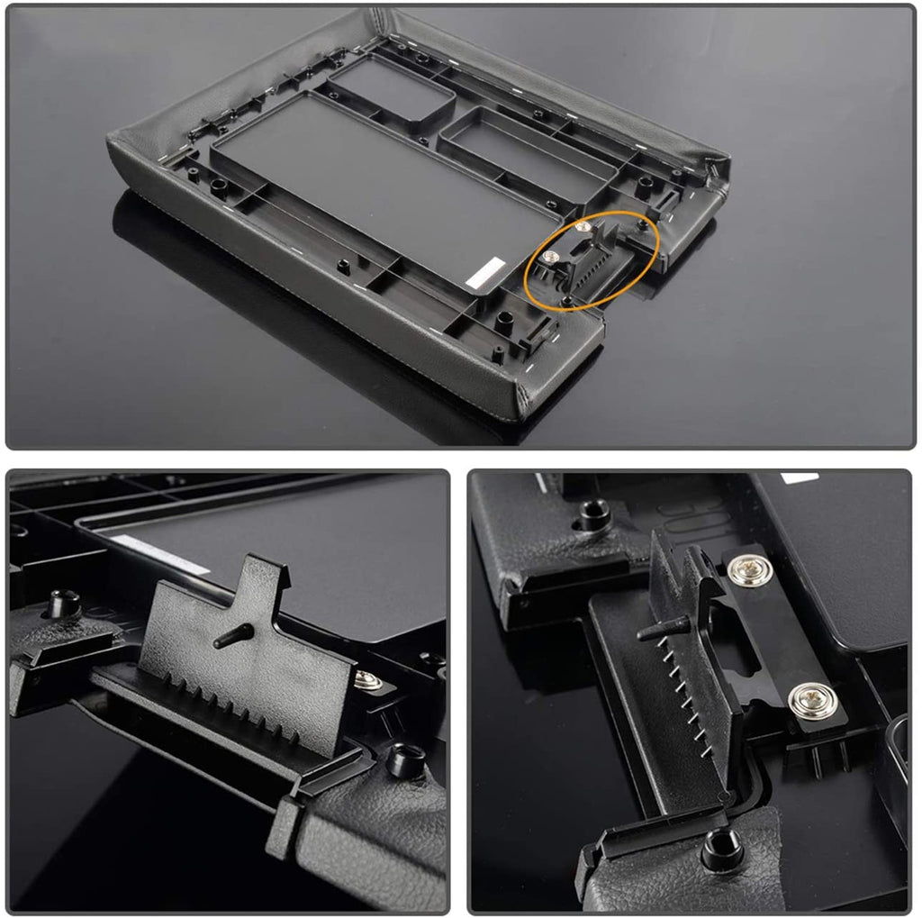 ASOOLL Center Console Armrest Cover Latch, Suitable for 07-14 Silverado, Avalanche, Suburban, Sierra, Yukon, Escalade-Perfect Replacement for OEM Part 20864151, 20864153, 20864154