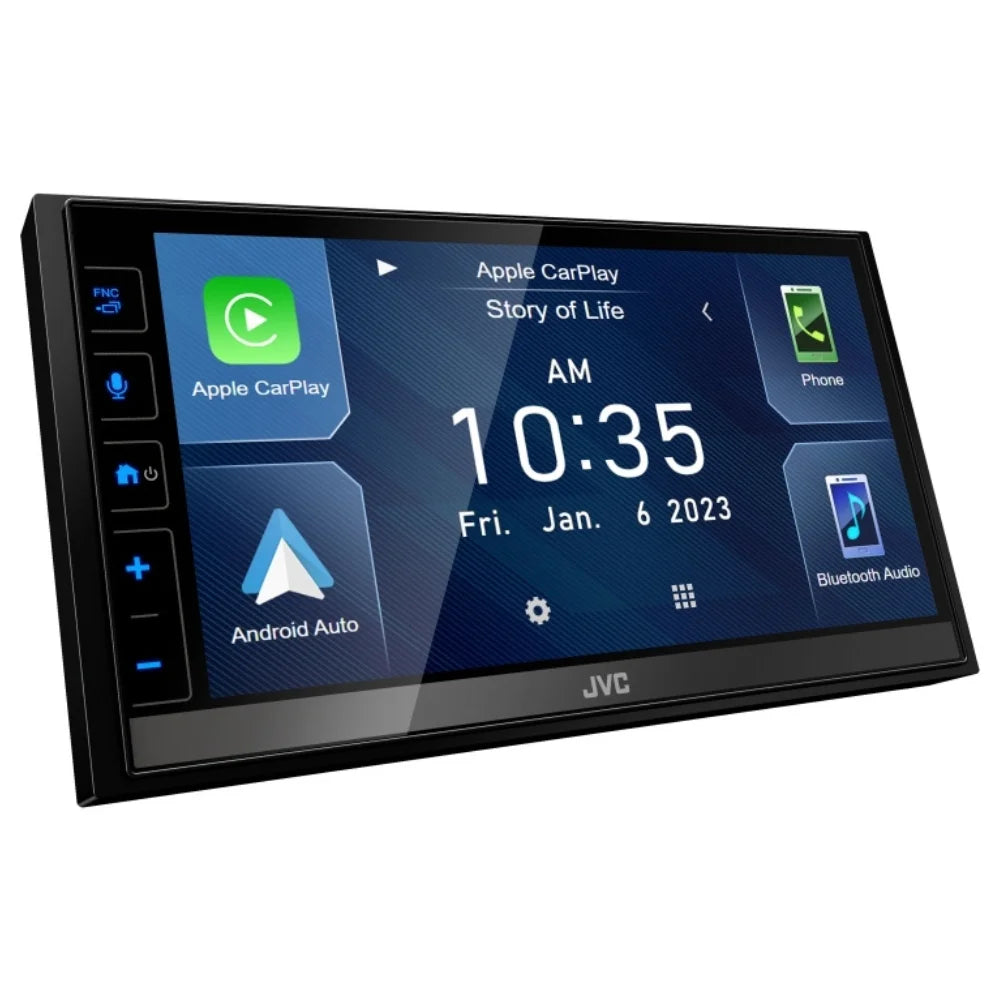 New JVC KW-M785BW 6.8" Shallow-Chassis Multimedia Receiver with Backup Camera
