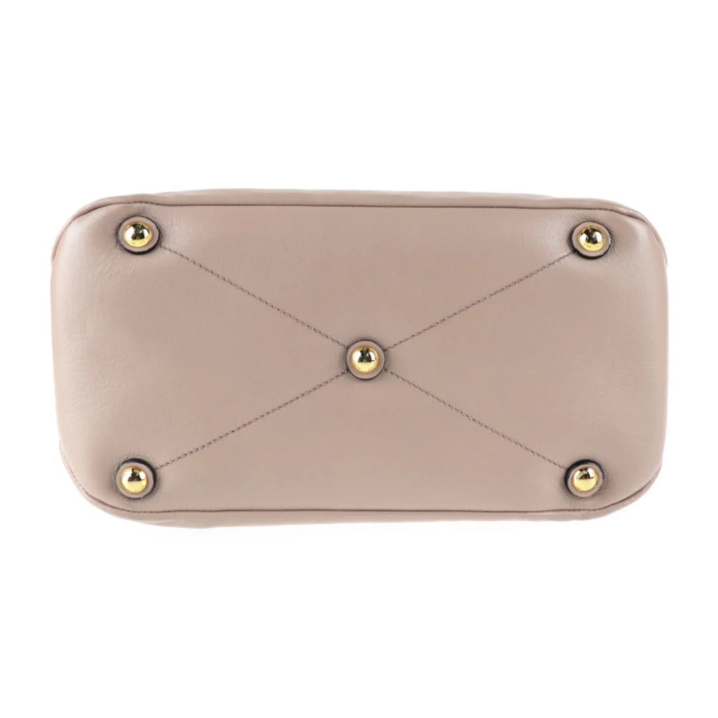 Pre-Owned Miu Miu MIUMIU handbag RN1079 leather CAMMEO pink beige 2WAY (Good)