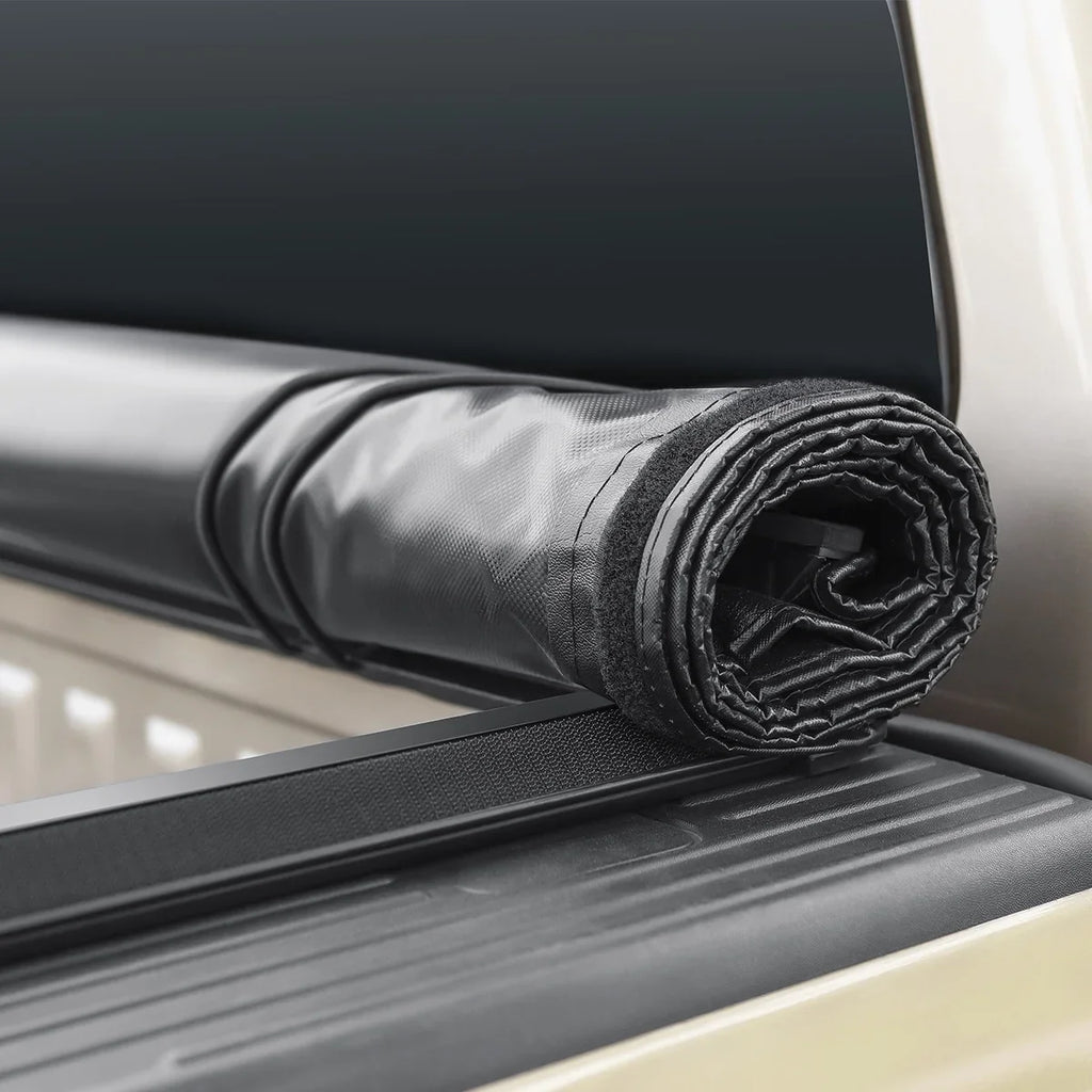 Auto Drive Soft Roll up Truck Bed Tonneau Cover Fits 05-21 Nissan Frontier 6ft 1in. Bed