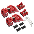 Unique Bargains 1 Pair Front Hood Latches Hood Catch Locking Fit for Jeep Wrangler JK 2 Door & Unlimited 4 Door Red