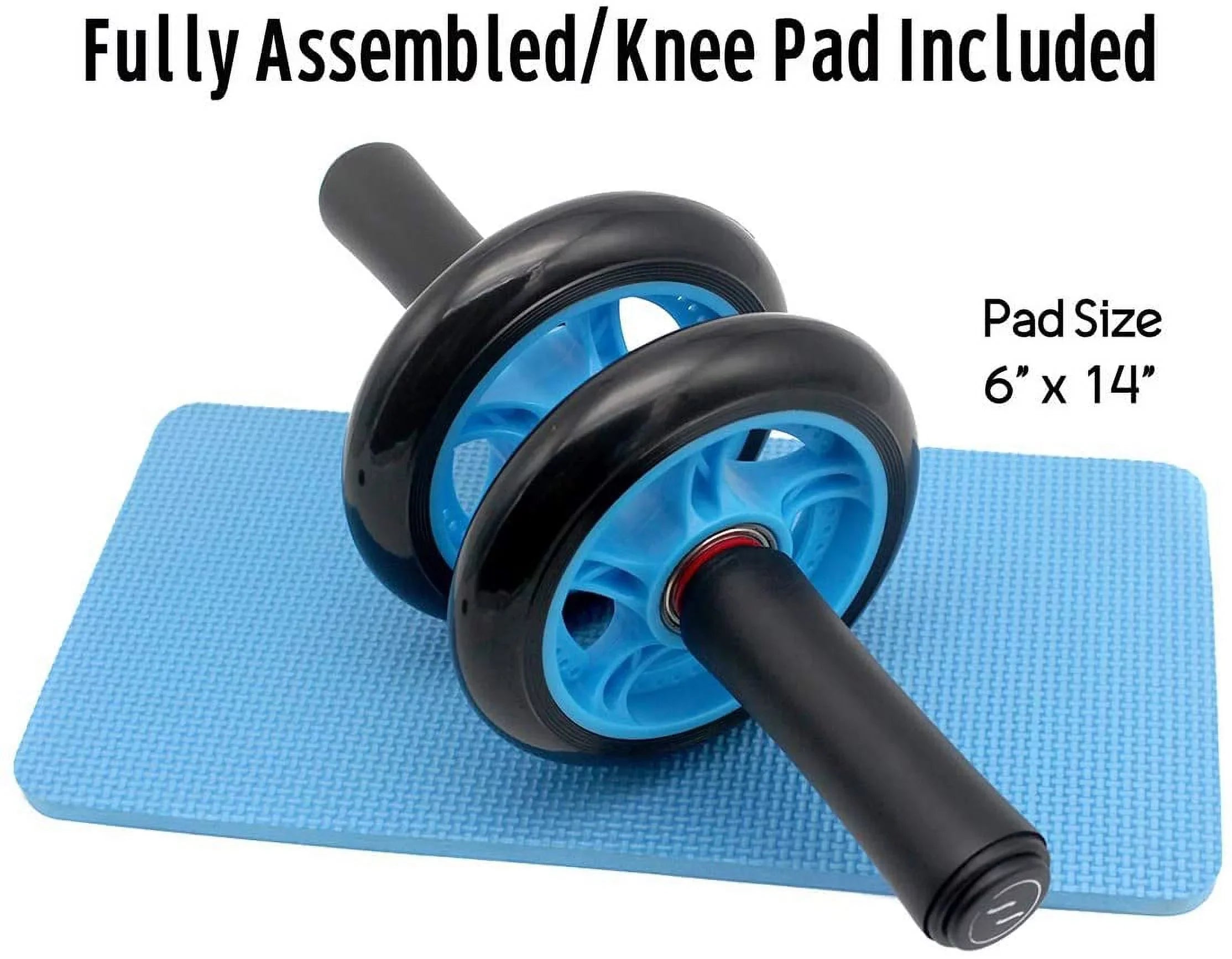 Dual AB Roller Wheel with Ball Bearings and Knee Pad