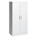 Bowery Hill 32" Transitional Composite Wood Storage Cabinet in White