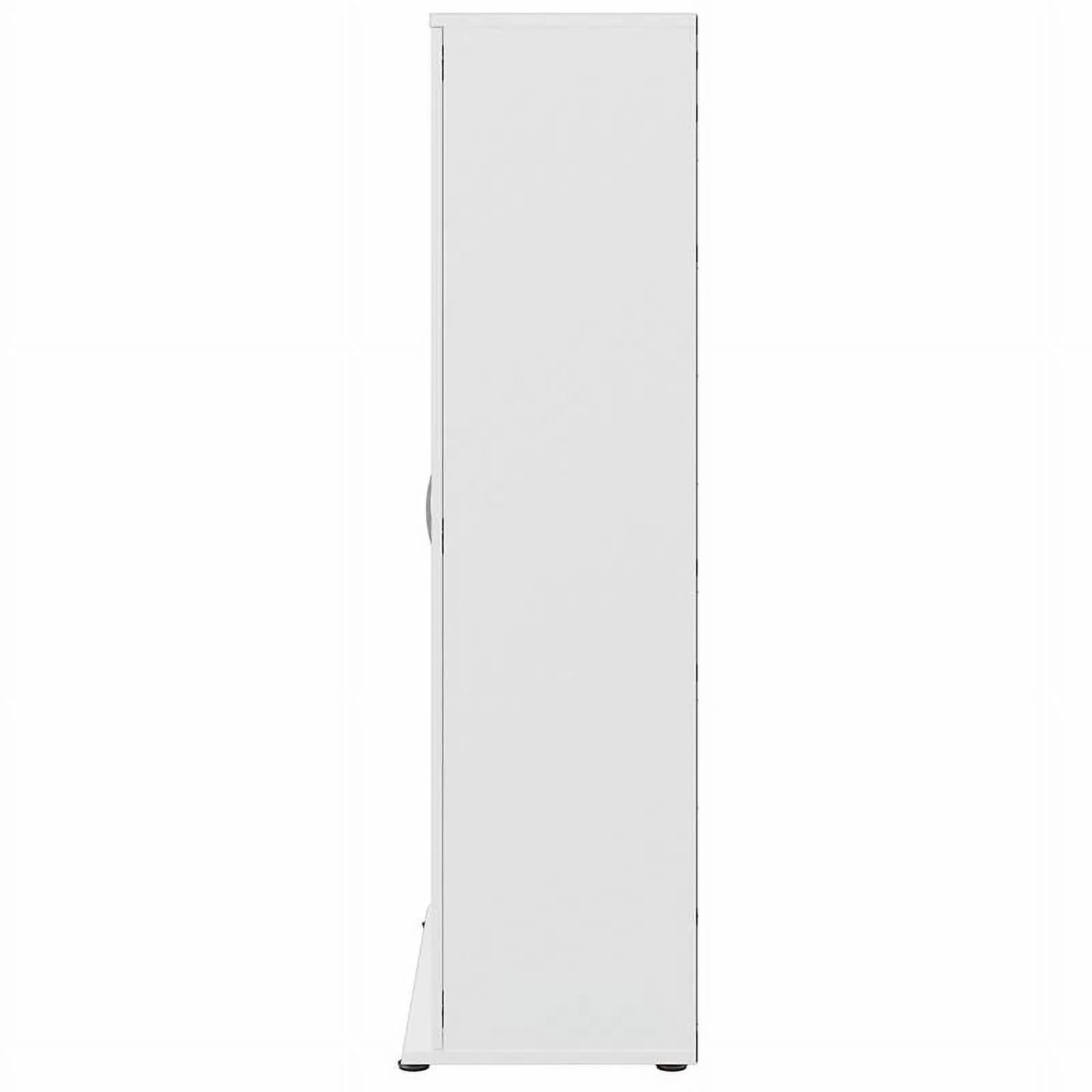Pemberly Row Tall Garage Storage Cabinet in White - Engineered Wood