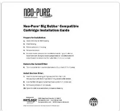 Neo-Pure BB150-PM150 Big Bubba Mesh 150 Micron Pleated Filter Cartridge Compatible with Watt's BBC-150-PM150 Big Bubba BBH-150 housing