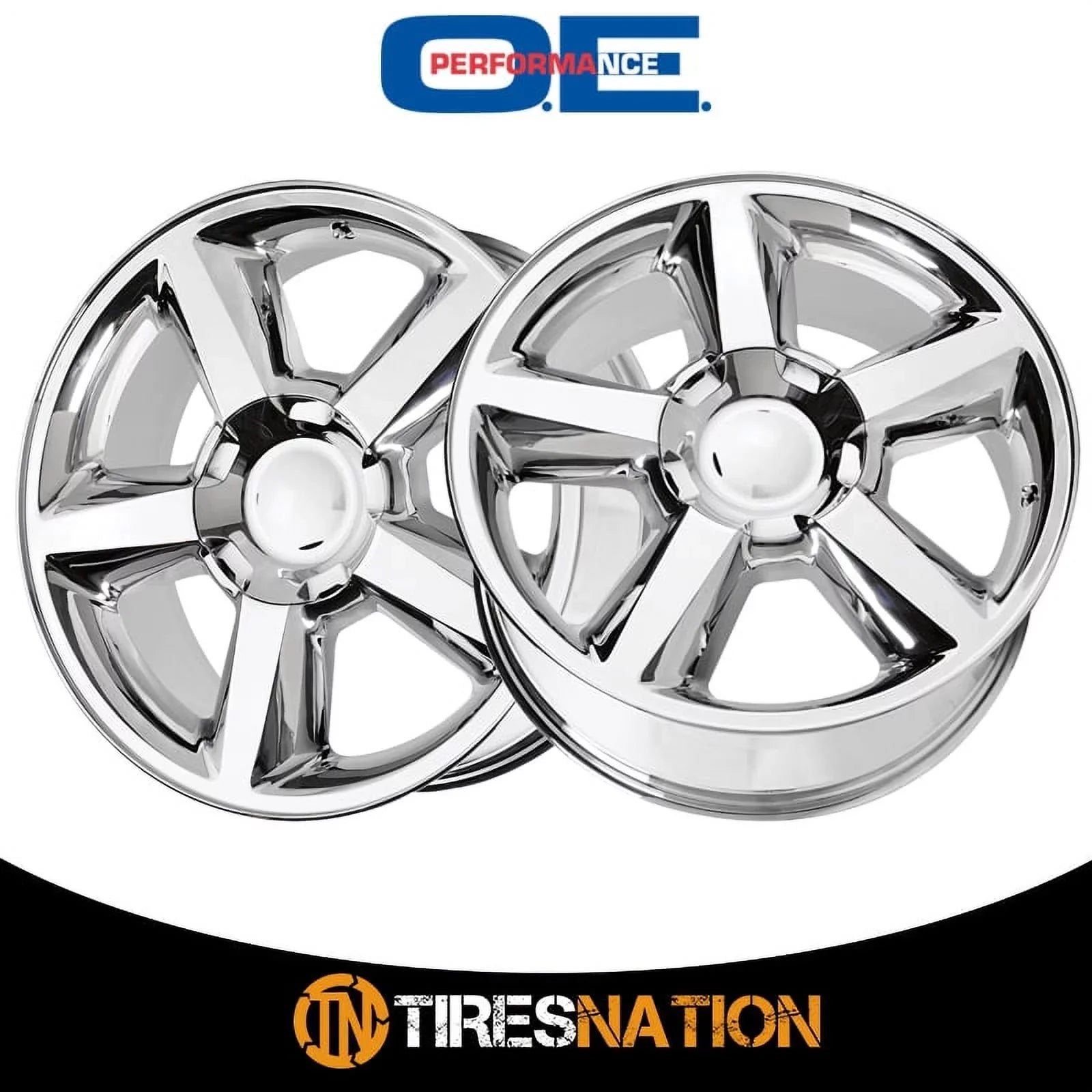 OE Creations Aluminum Rim PR131 20X8.5in Chrome Finish, 131C-285831 2018 Chevrolet Silverado 1500