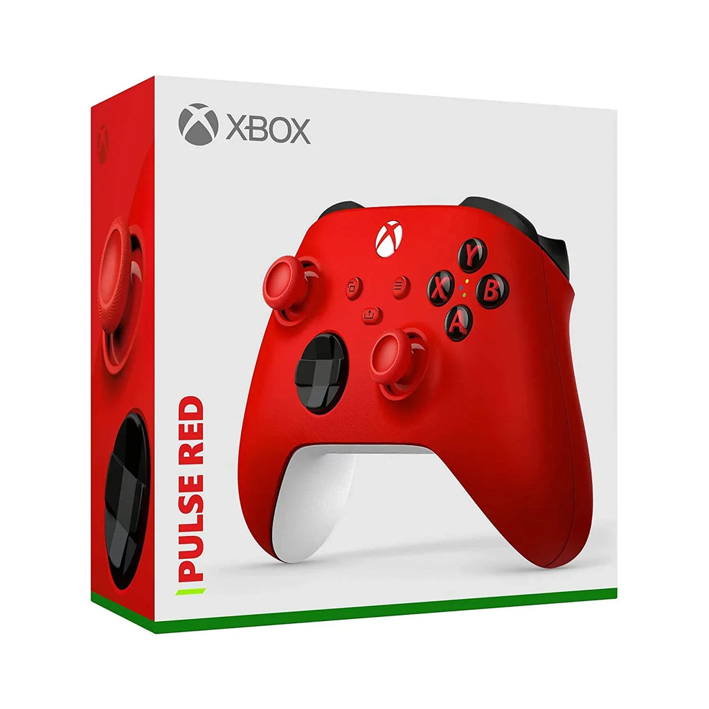Xbox Series S 512GB Digital Console with Extra Wireless Controller - Pulse Red - Powerpack Battery/Charge Cable Bundle with Microfiber Cleaning Cloth