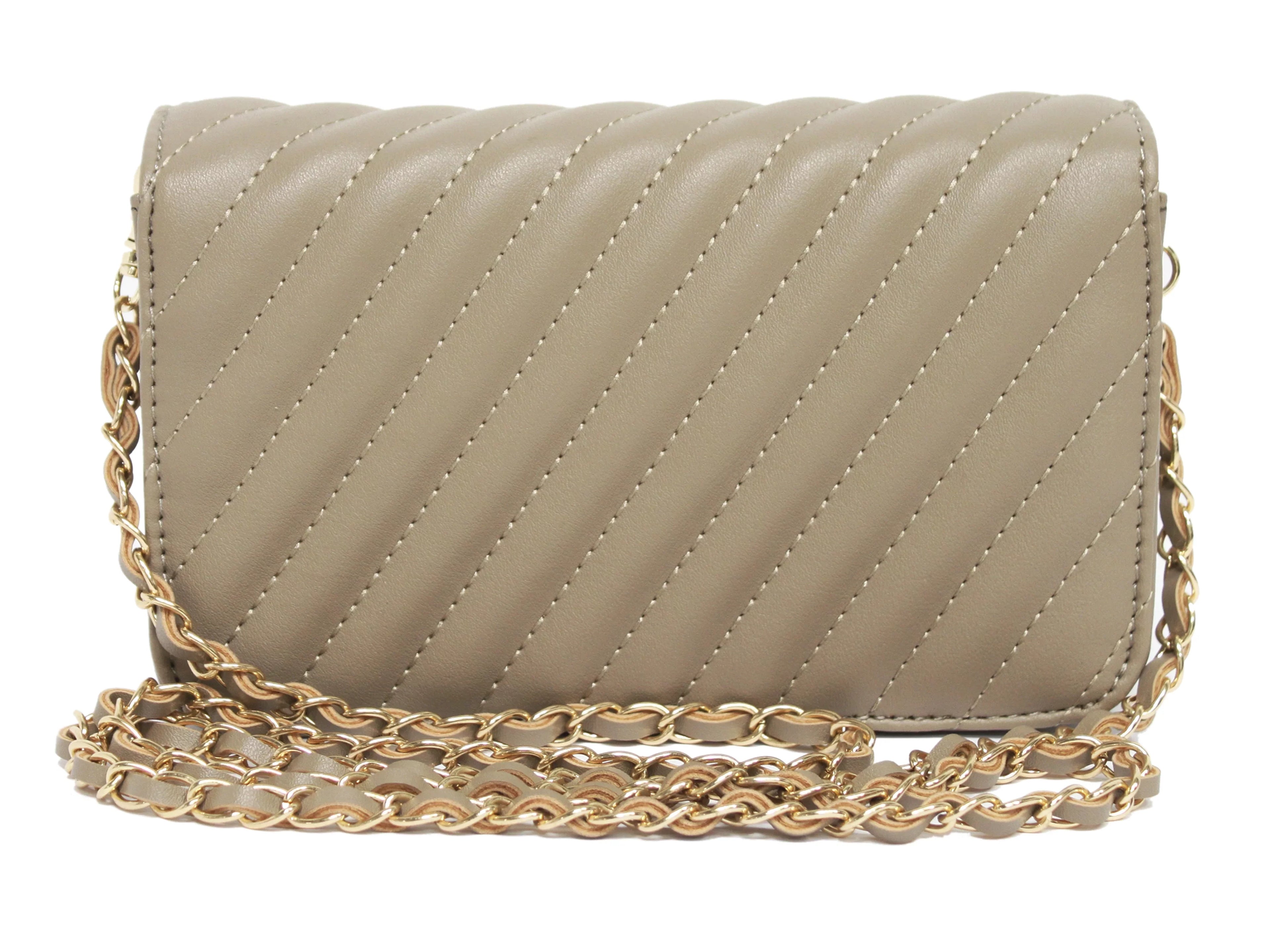 Badgley Mischka Taupe Camera Bag