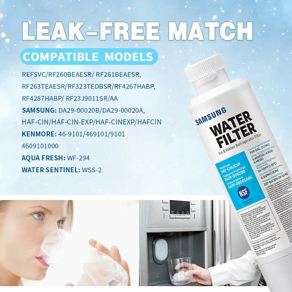 DA29-00020B Refrigerator Fluid Filter Compatible with HAF-CIN/EXP