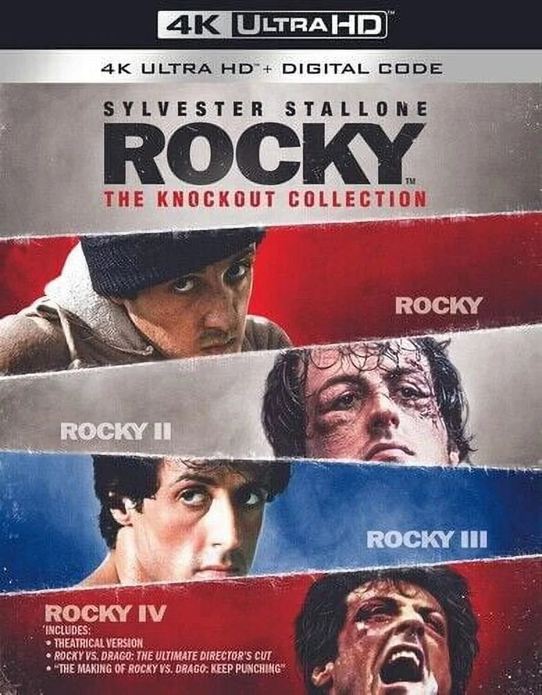 Rocky: The Knockout Collection [New 4K UHD Blu-ray] Boxed Set, Digital Copy
