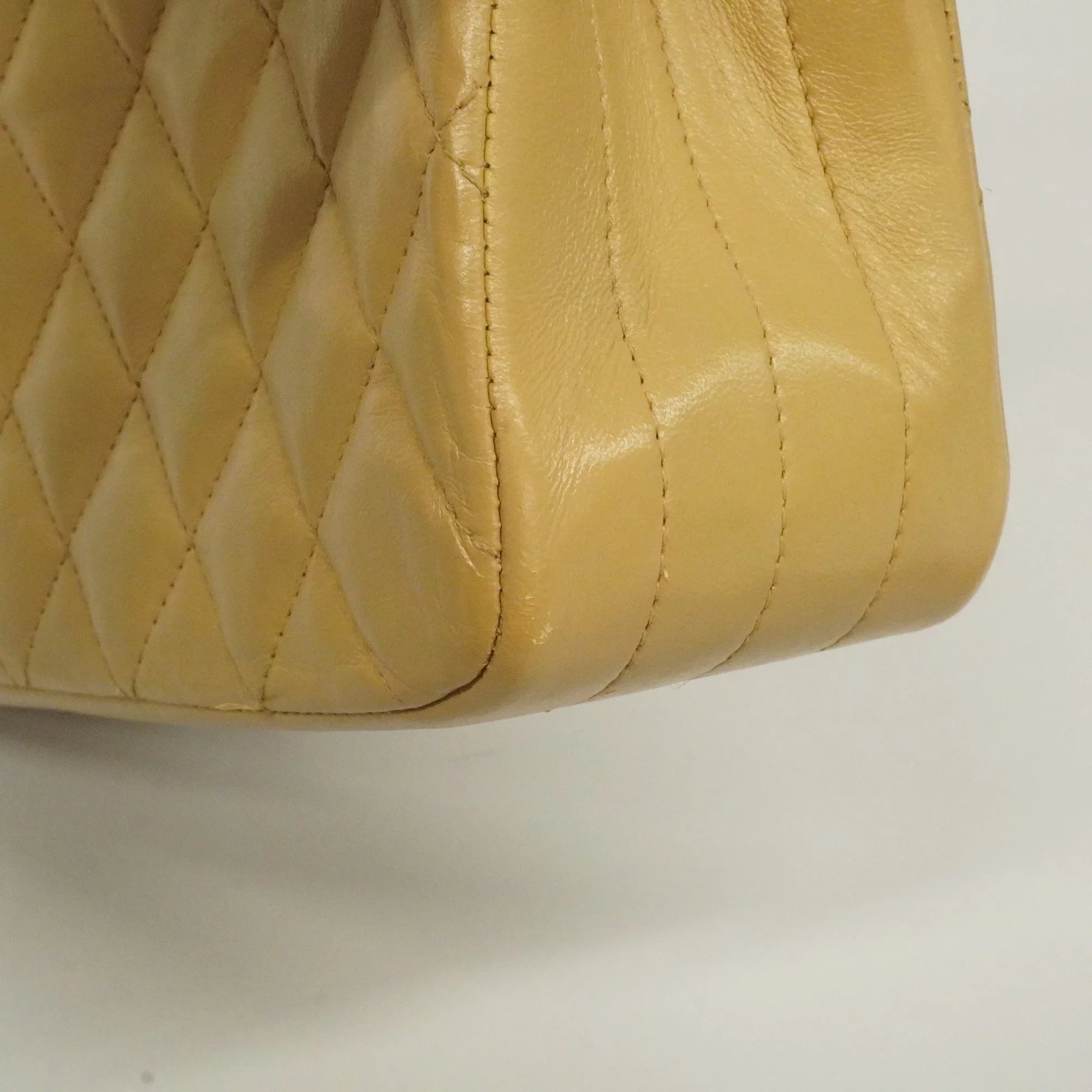 Authenticated Second-hand Auth Chanel Matelasse Single Chain Women's Leather Shoulder Bag Beige
