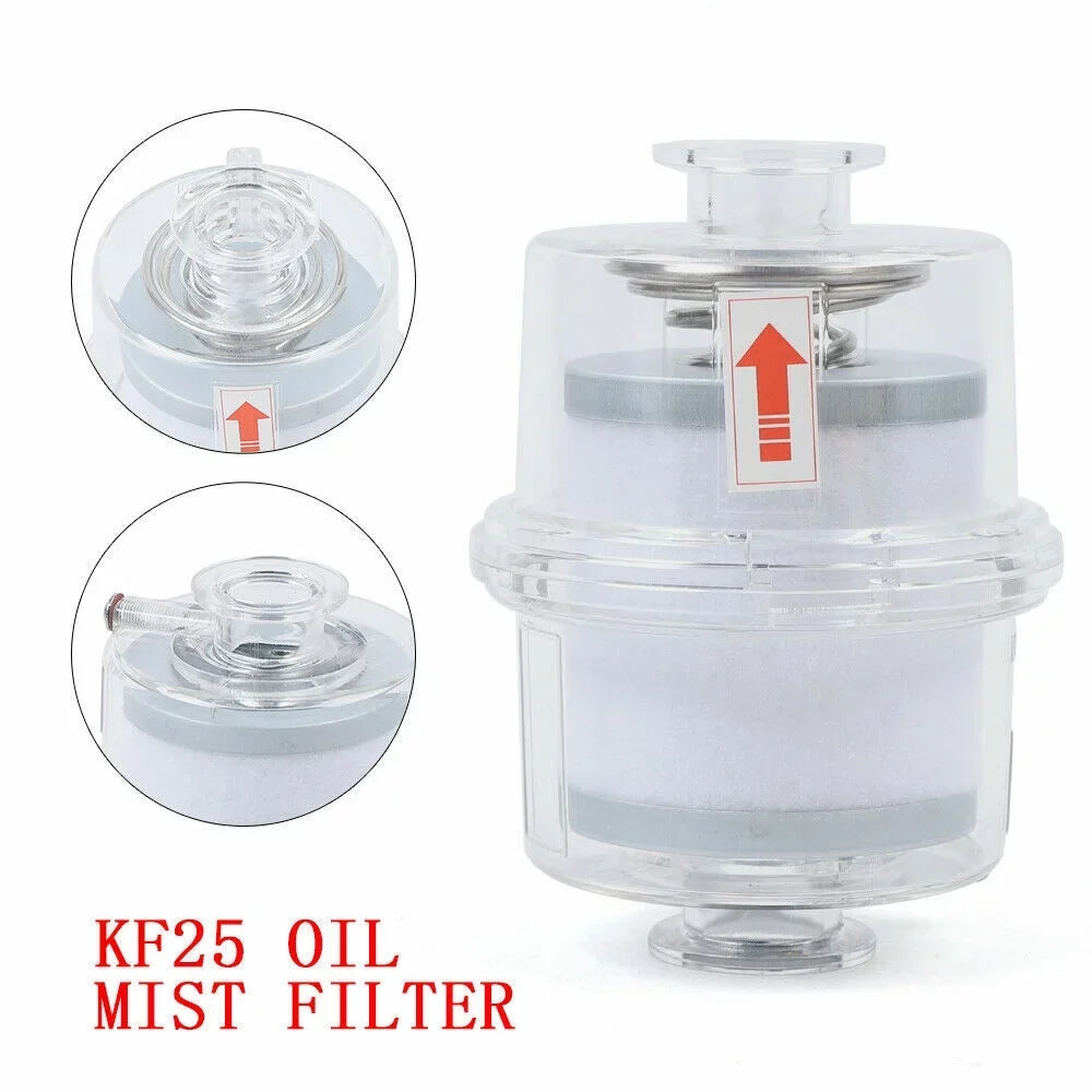 fit Vacuum Pump Fume Separator Exhaust Filter KF25 Interface Oil Mist Filter